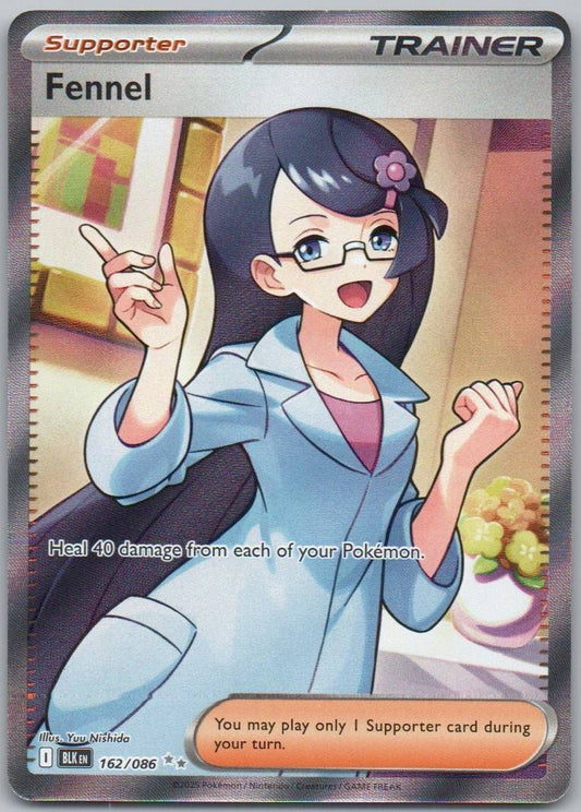 Fennel 162 Holo Trainer Card - Black Bolt