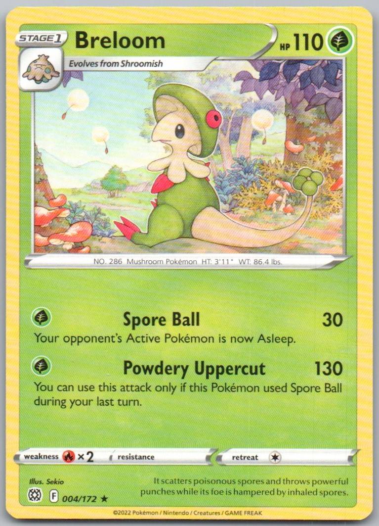 Breloom 004 Normal Grass Card - Brilliant Stars