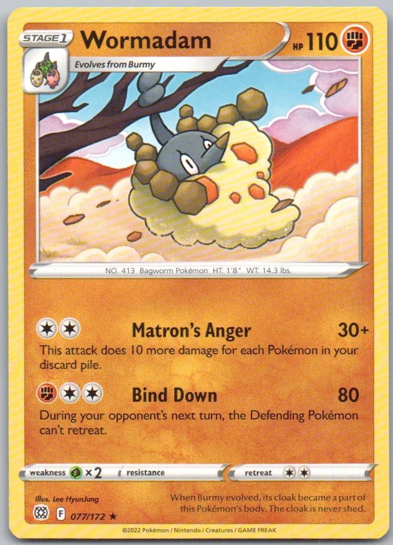 Wormadam 077 Normal Fighting Card - Brilliant Stars