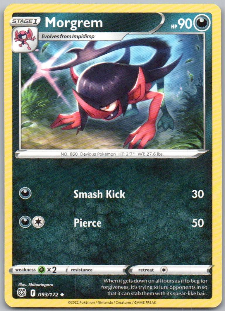 Morgrem 093 Normal Darkness Card - Brilliant Stars