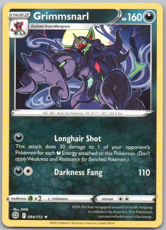Grimmsnarl 094 Normal Darkness Card - Brilliant Stars