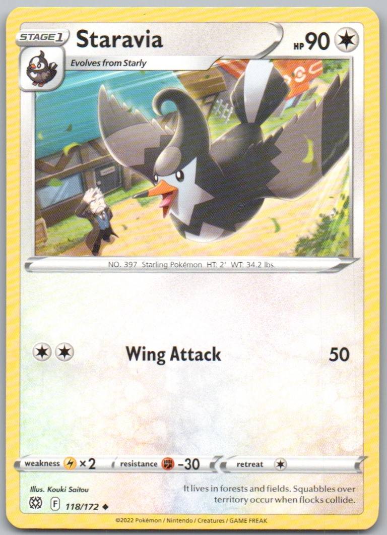 Staravia 118 Normal Colorless Card - Brilliant Stars