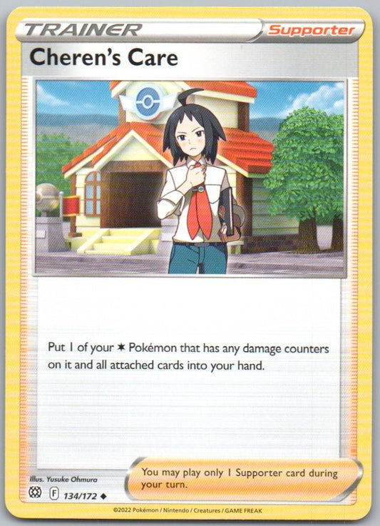 Cheren's Care 134 Normal Trainer Card - Brilliant Stars