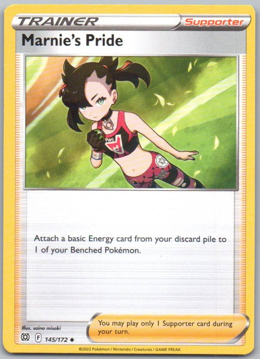 Marnie's Pride 145 Normal Trainer Card - Brilliant Stars