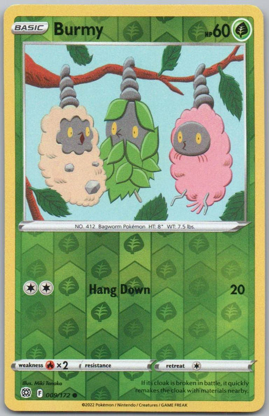 Burmy 009 Reverse Holo Grass Card - Brilliant Stars