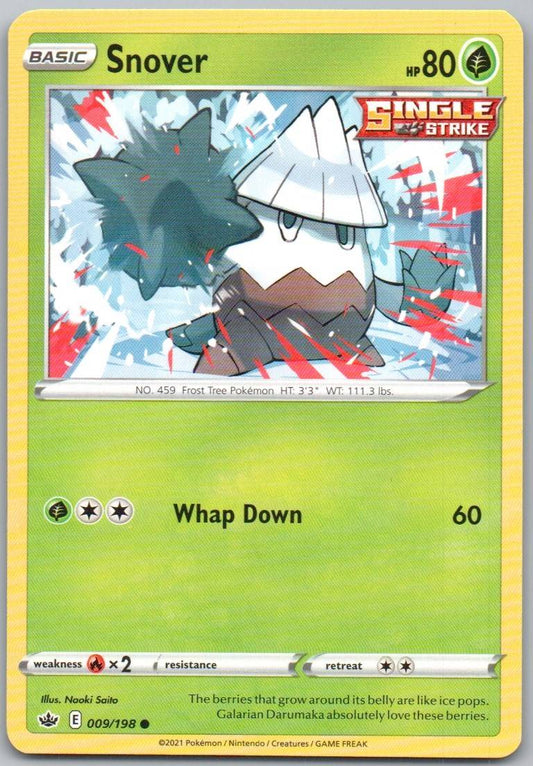 Snover 009 Normal Grass Card - Chilling Reign