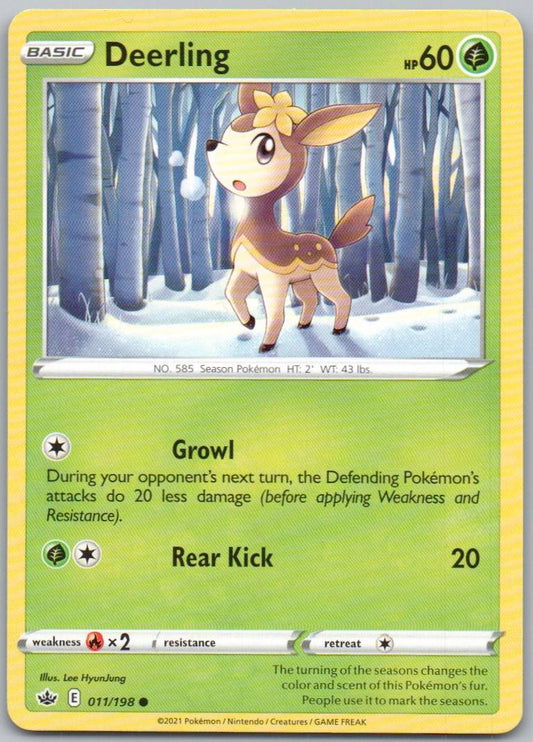 Deerling 011 Normal Grass Card - Chilling Reign