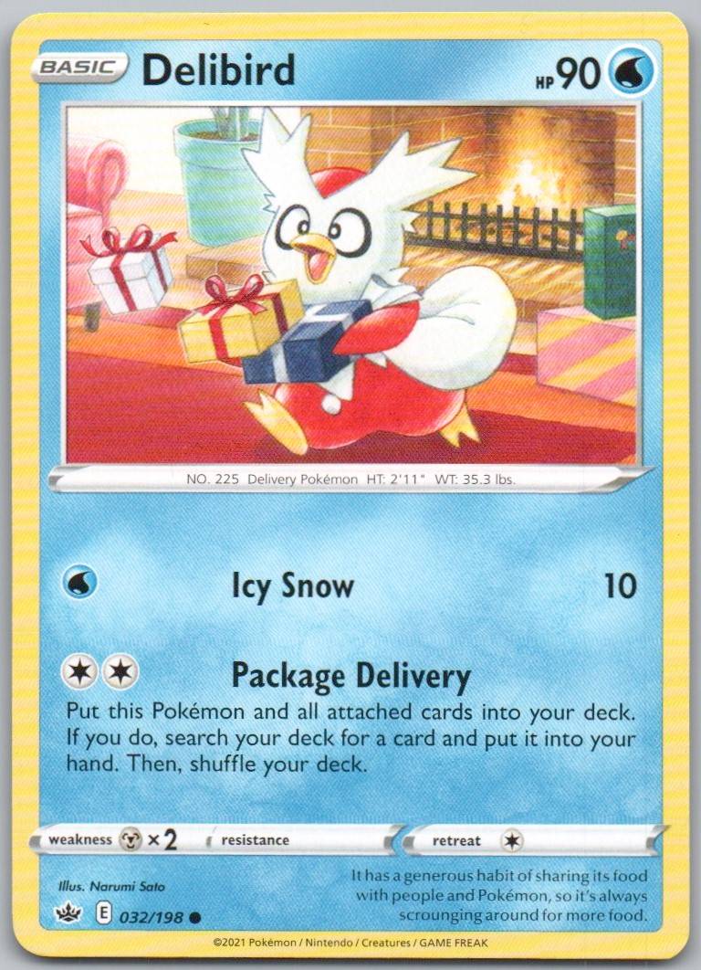 Delibird 032 Normal Water Card - Chilling Reign