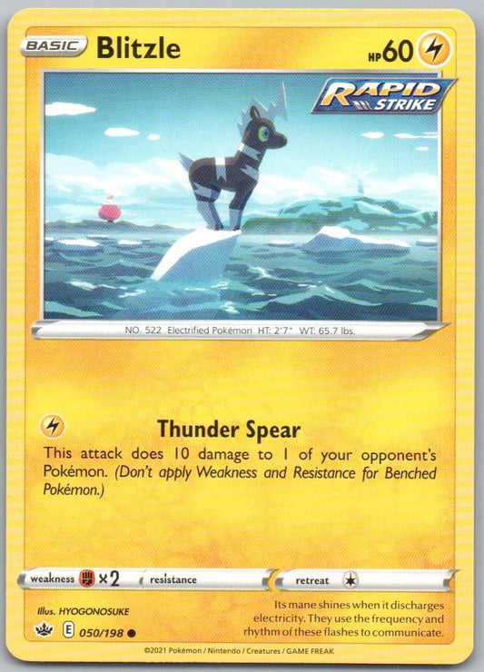 Blitzle 050 Normal Lightning Card - Chilling Reign