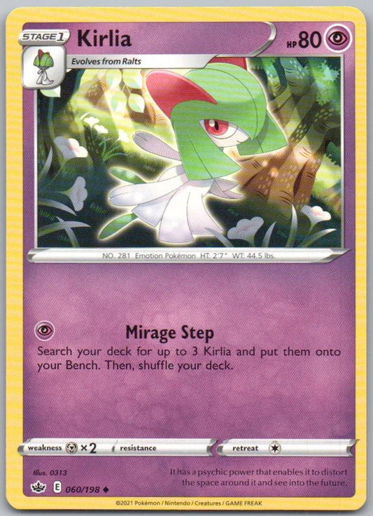 Kirlia 060 Normal Psychic Card - Chilling Reign