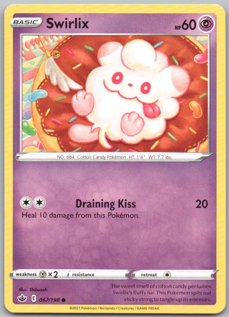 Swirlix 067 Normal Psychic Card - Chilling Reign