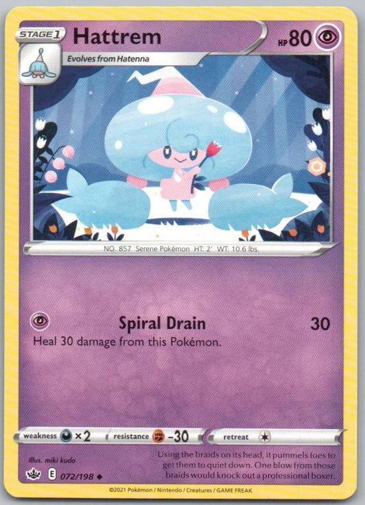 Hattrem 072 Normal Psychic Card - Chilling Reign
