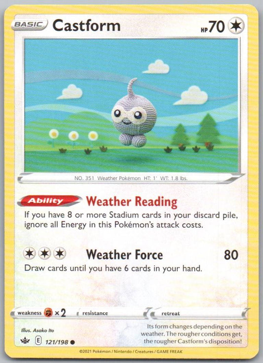 Castform 121 Normal Colorless Card - Chilling Reign