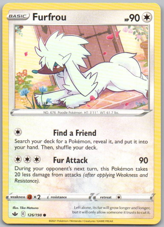 Furfrou 126 Normal Colorless Card - Chilling Reign