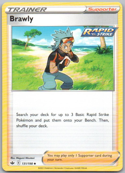 Brawly 131 Normal Trainer Card - Chilling Reign