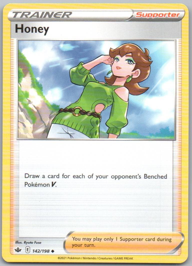 Honey 142 Normal Trainer Card - Chilling Reign