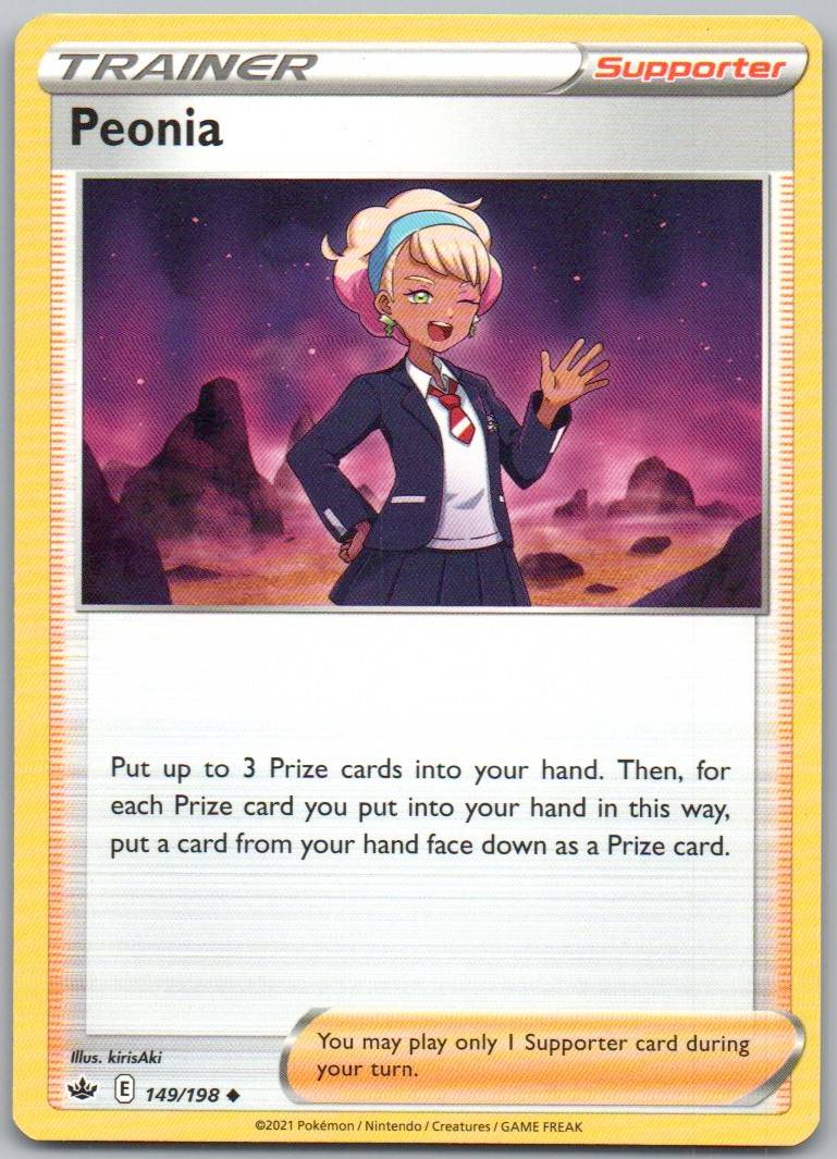 Peonia 149 Normal Trainer Card - Chilling Reign
