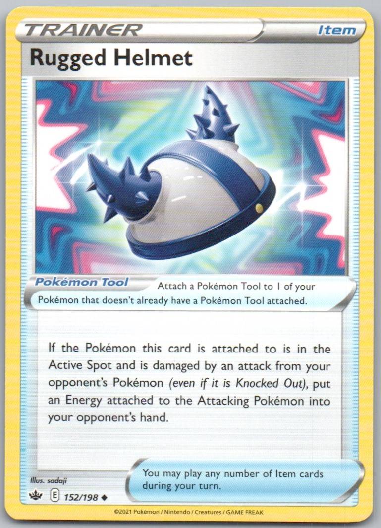 Rugged Helmet 152 Normal Trainer Card - Chilling Reign