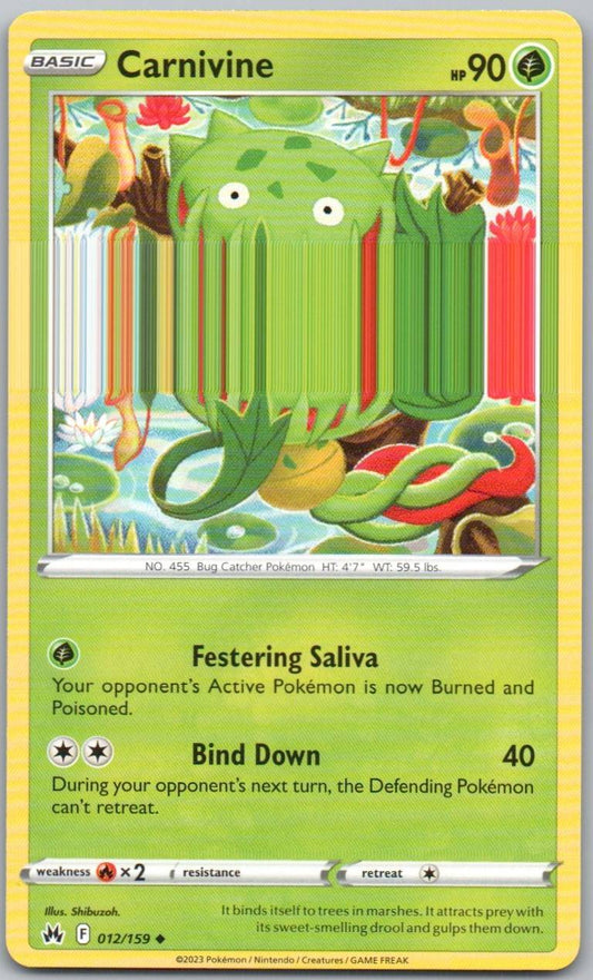 Carnivine 012 Normal Grass Card - Crown Zenith