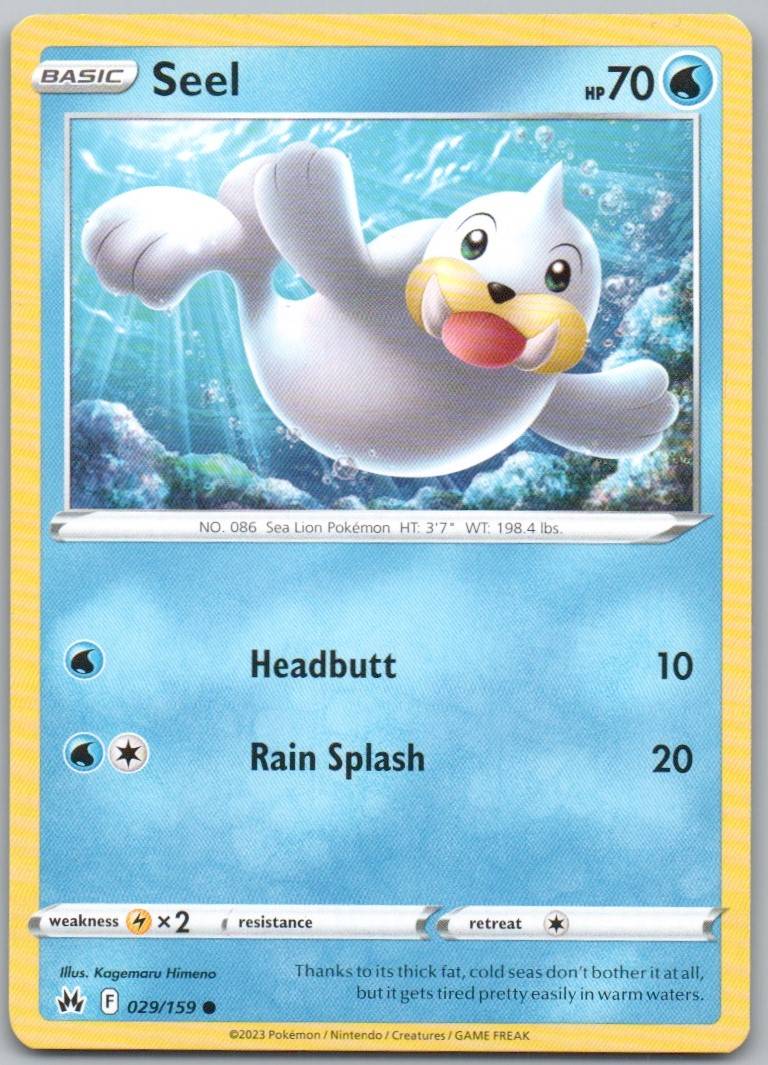 Seel 029 Normal Water Card - Crown Zenith