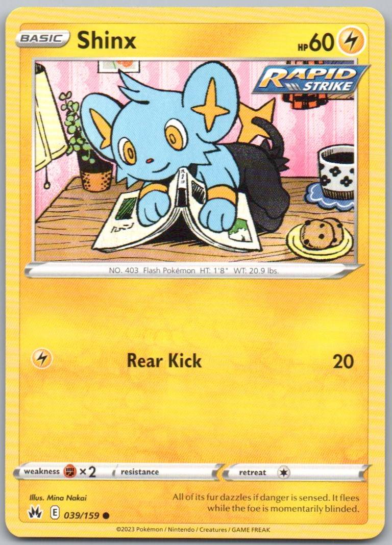 Shinx 039 Normal Lightning Card - Crown Zenith