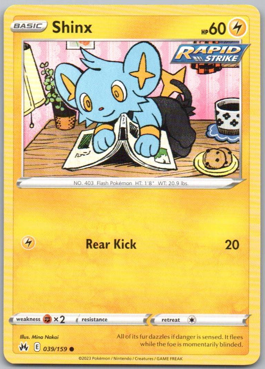 Shinx 039 Normal Lightning Card - Crown Zenith