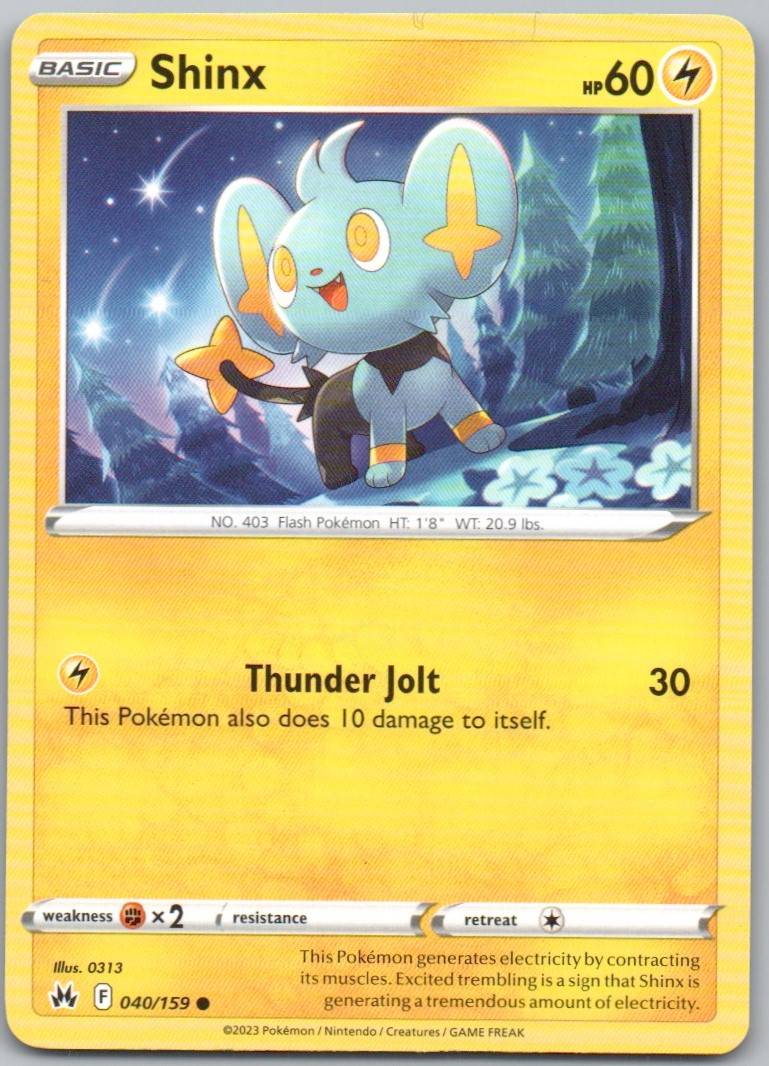 Shinx 040 Normal Lightning Card - Crown Zenith