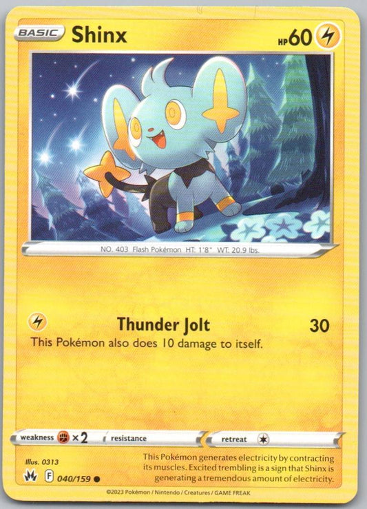 Shinx 040 Normal Lightning Card - Crown Zenith