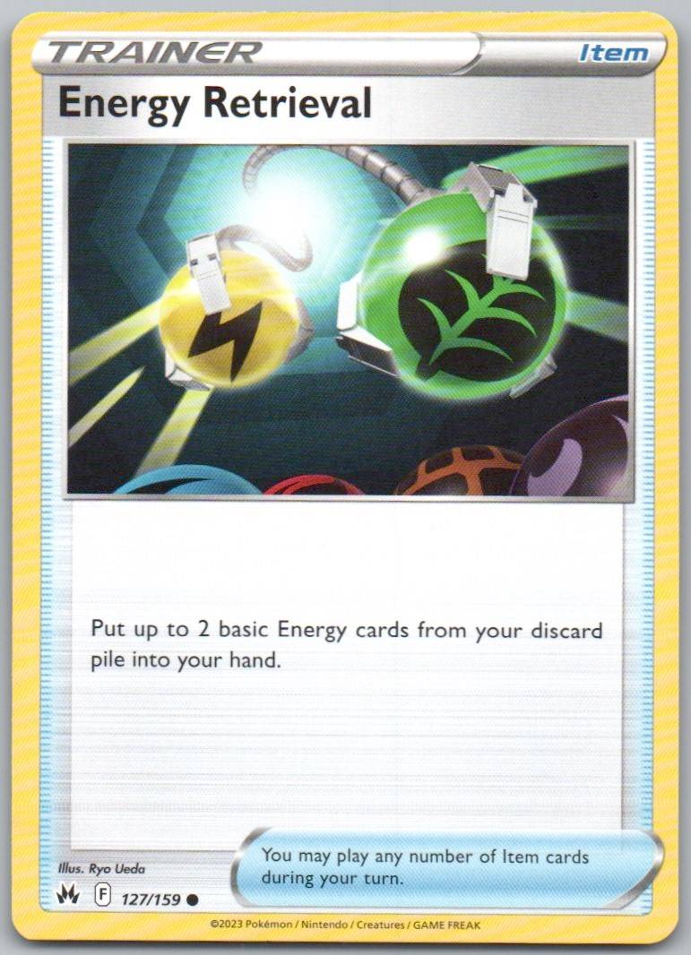 Energy Retrieval 127 Normal Trainer Card - Crown Zenith