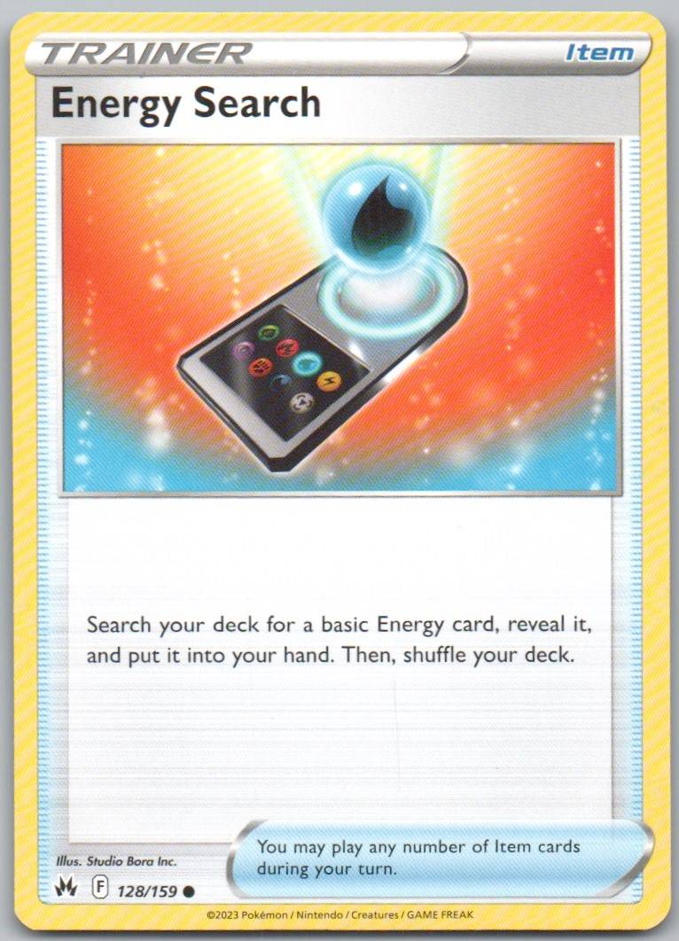 Energy 128 Normal Trainer Card - Crown Zenith