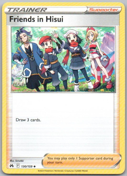Friends in Hisui 130 Normal Trainer Card - Crown Zenith