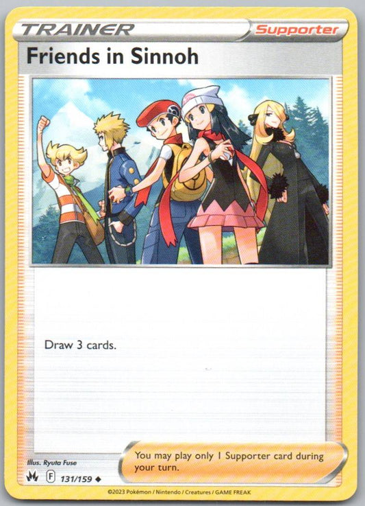 Friends in Sinnoh 131 Normal Trainer Card - Crown Zenith