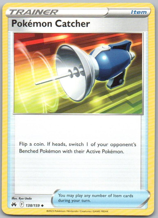 Pokemon Catcher 138 Normal Trainer Card - Crown Zenith