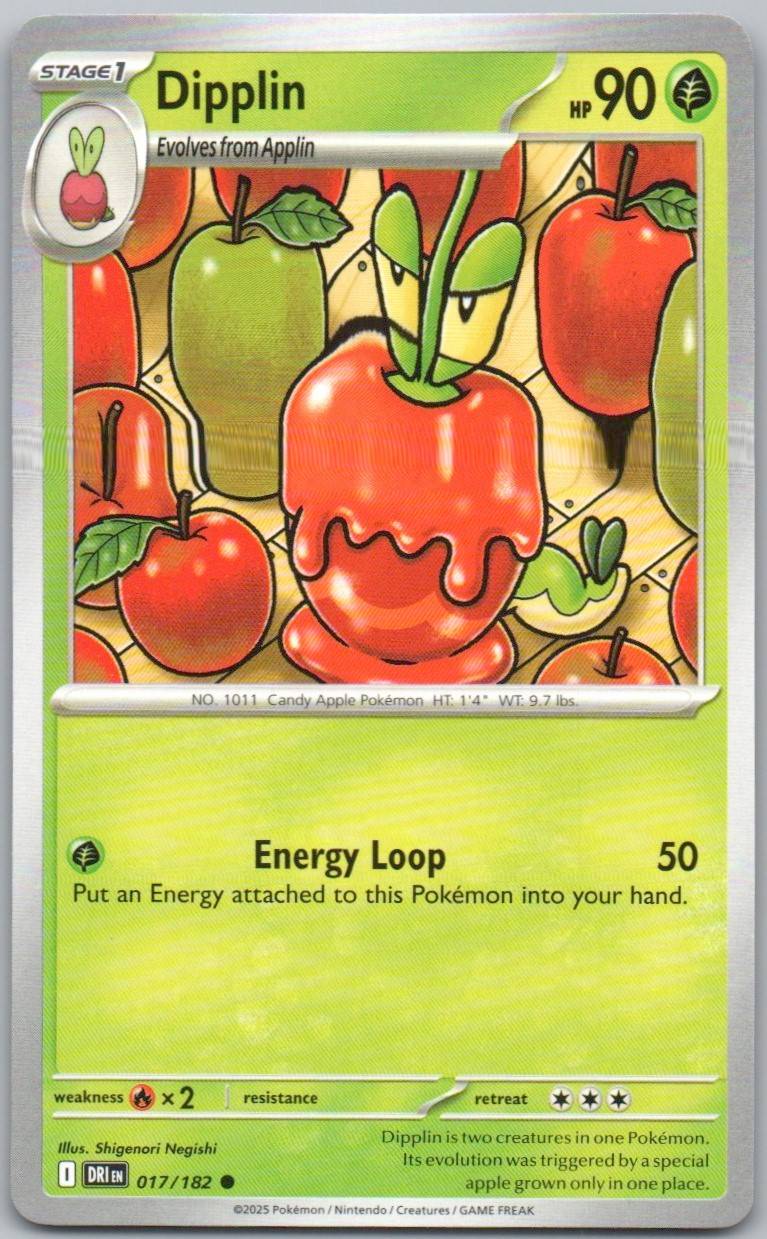 Hydrapple 018 Reverse Holo Grass Card - Destined Rivals