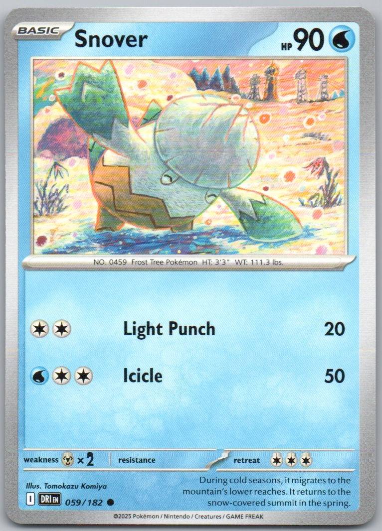 Cetoddle 064 Reverse Holo Water Card - Destined Rivals