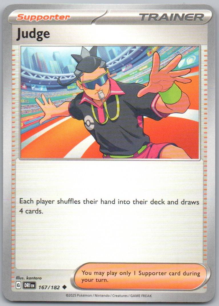 Judge 167 Normal Trainer Card - Destined Rivals