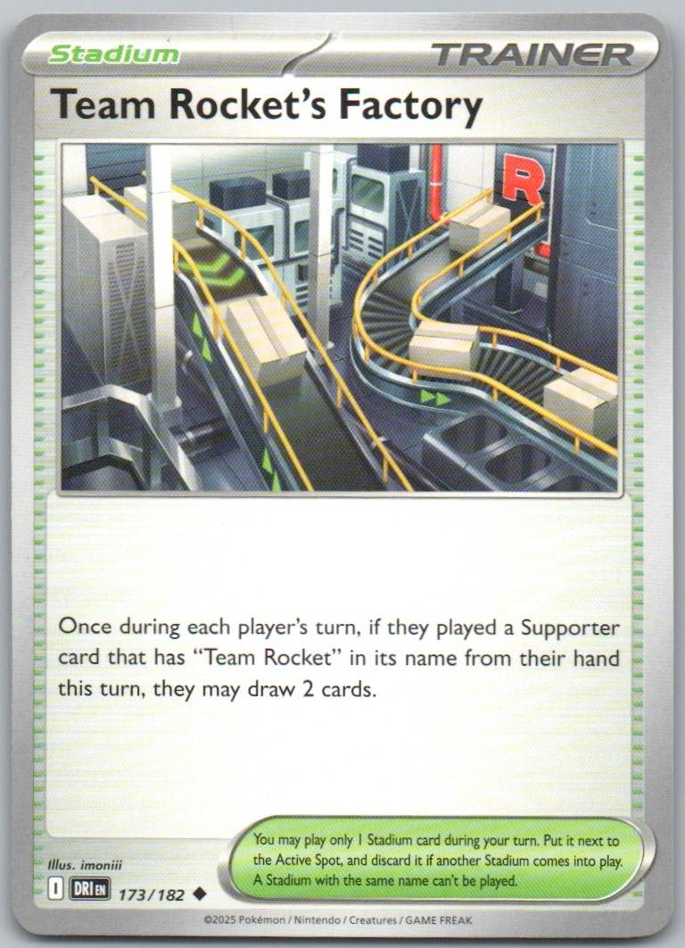Team Rocket's Factory 173 Normal Trainer Card - Destined Rivals