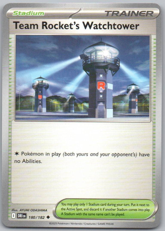 Team Rocket's Watchtower 180 Normal Trainer Card - Destined Rivals