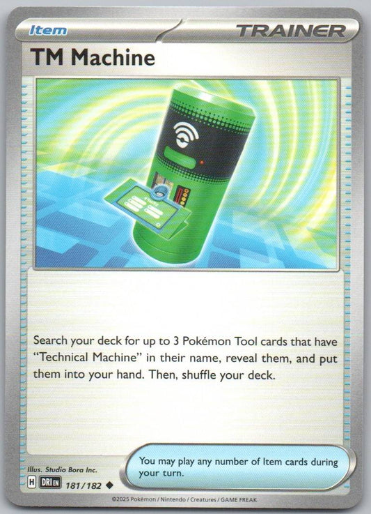 TM Machine 181 Normal Trainer Card - Destined Rivals