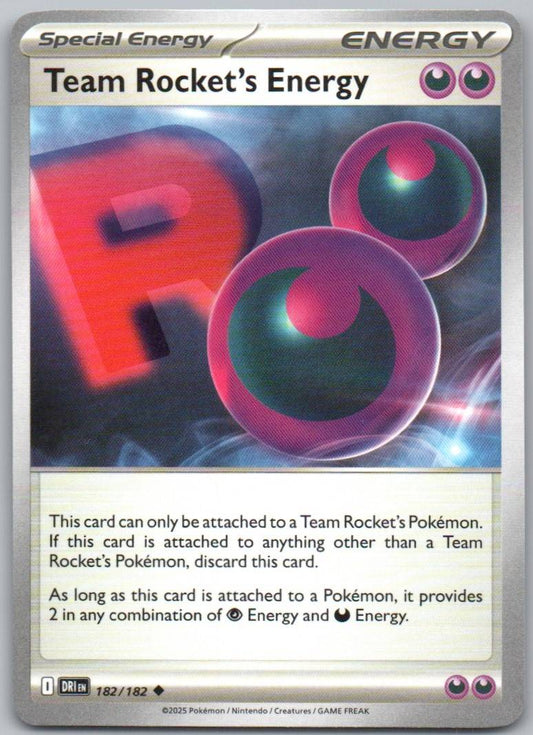 Team Rocket's Energy 182 Normal Energy Card - Destined Rivals