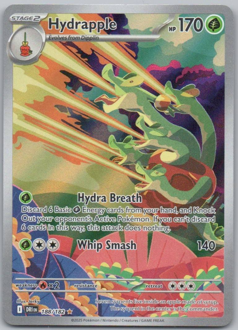 Hydrapple 188 Holo Grass Card - Destined Rivals