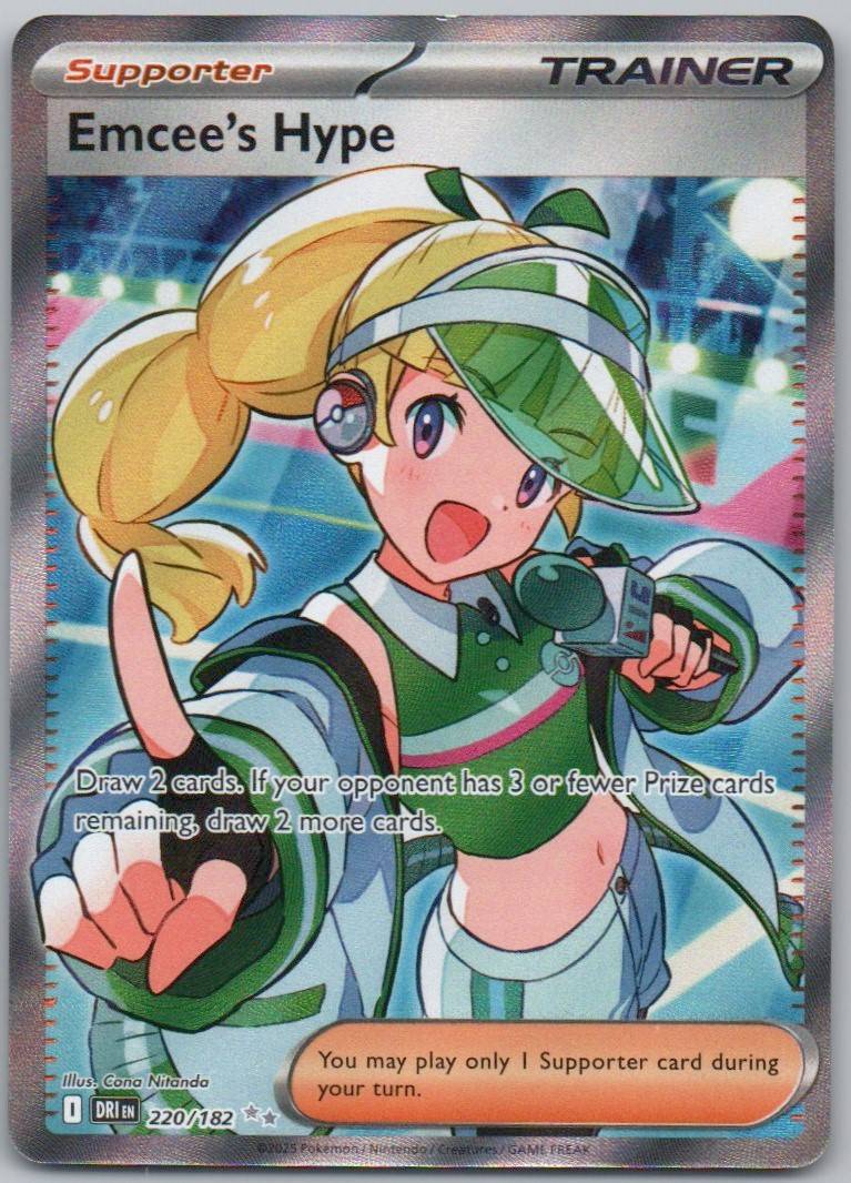 Emcee's Hype 220 Holo Trainer Card - Destined Rivals