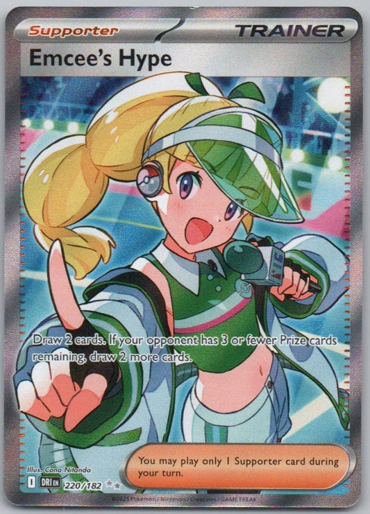 Emcee's Hype 220 Holo Trainer Card - Destined Rivals