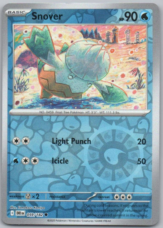 Snover 059 Reverse Holo Water Card - Destined Rivals