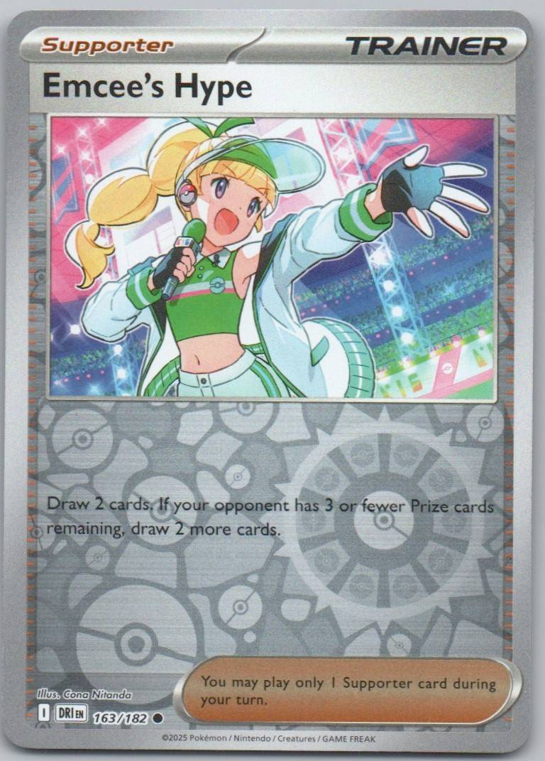 Emcee's Hype 163 Reverse Holo Trainer Card - Destined Rivals