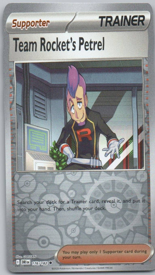 Team Rocket's Petrel 176 Reverse Holo Trainer Card - Destined Rivals