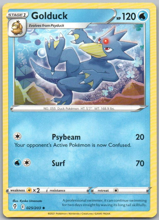 Golduck 025 Normal Water Card - Evolving Skies