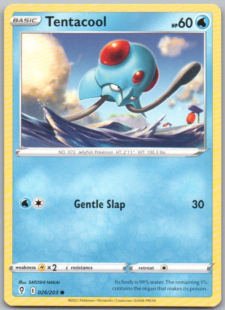 Tentacool 026 Normal Water Card - Evolving Skies