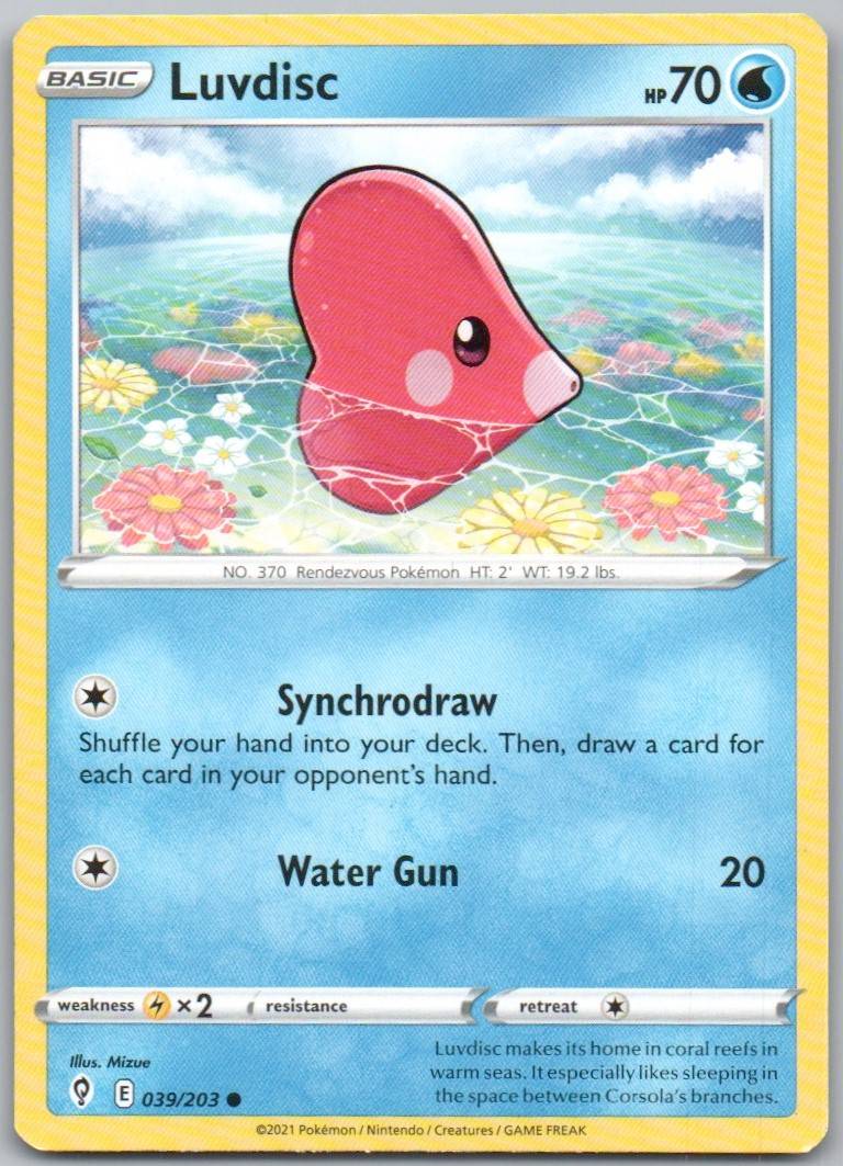 Luvdisc 039 Normal Water Card - Evolving Skies