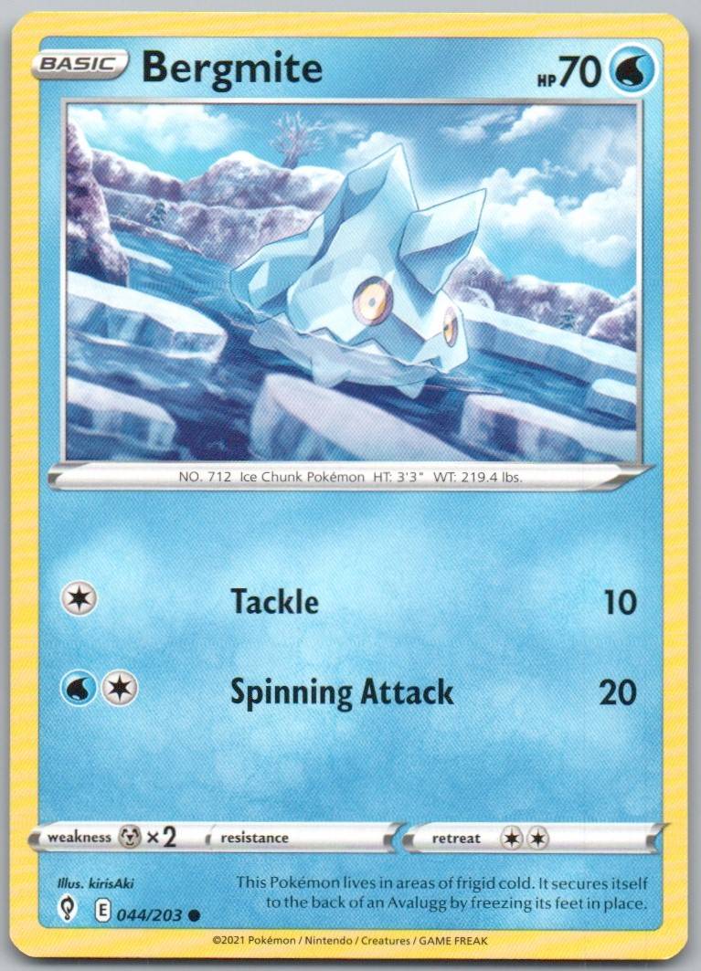 Bergmite 044 Normal Water Card - Evolving Skies